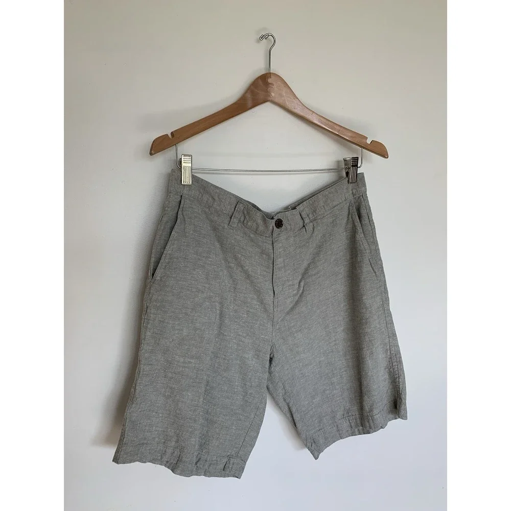 PATAGONIA Shorts Men 32 GreenishBeige HEMP/ORGANIC COTTON Chino Pockets Outdoors